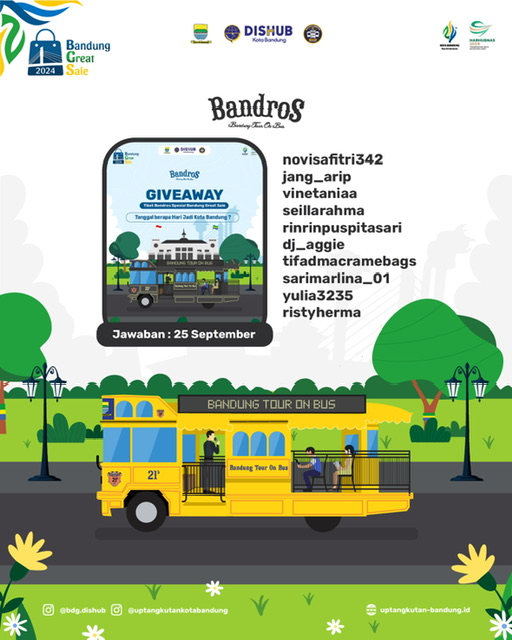 Pemenang Give Away Bandros Bandung Great Sale 2024 slide 3