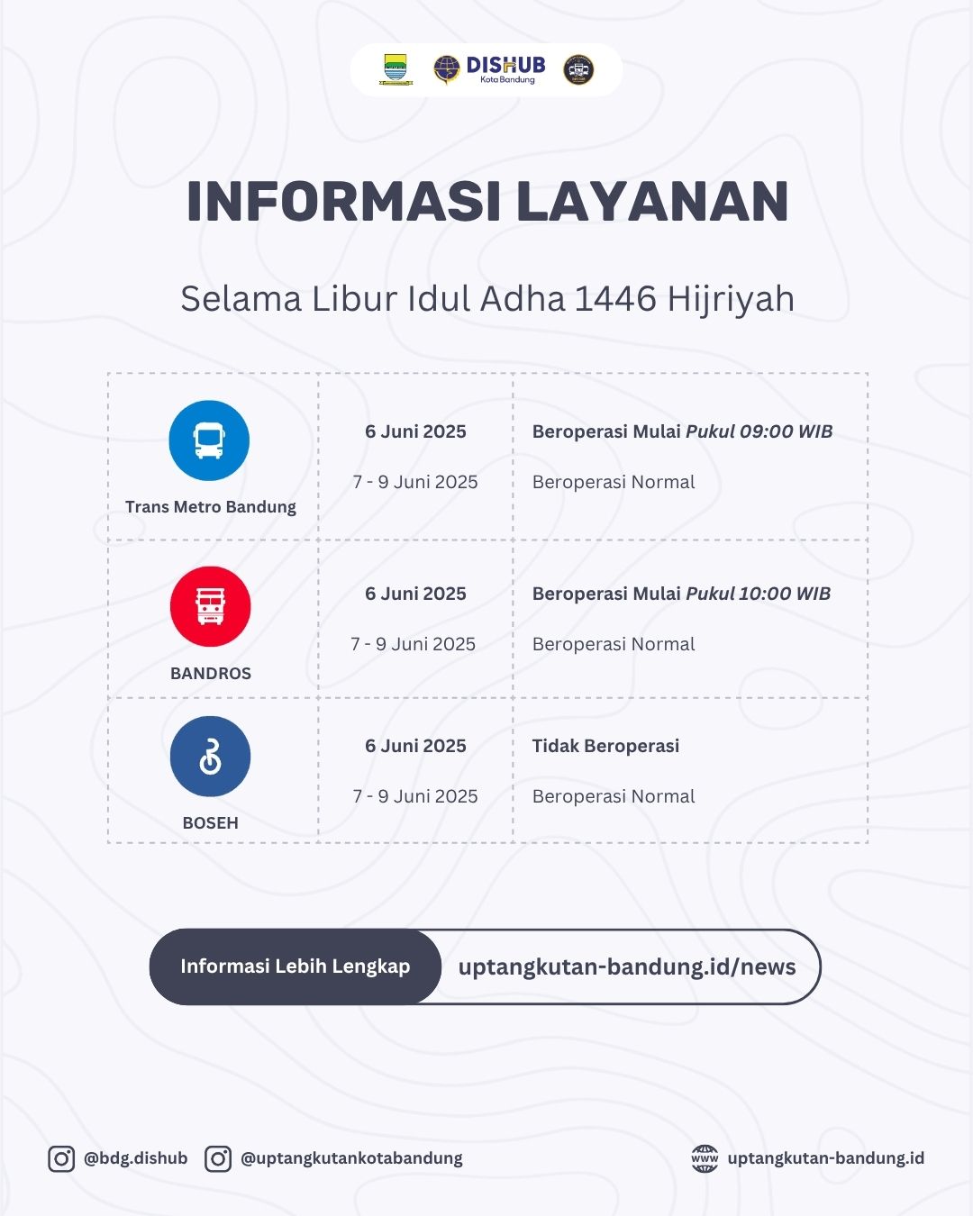 Informasi Layanan Selama Libur Idul Adha 1446 H slide 2