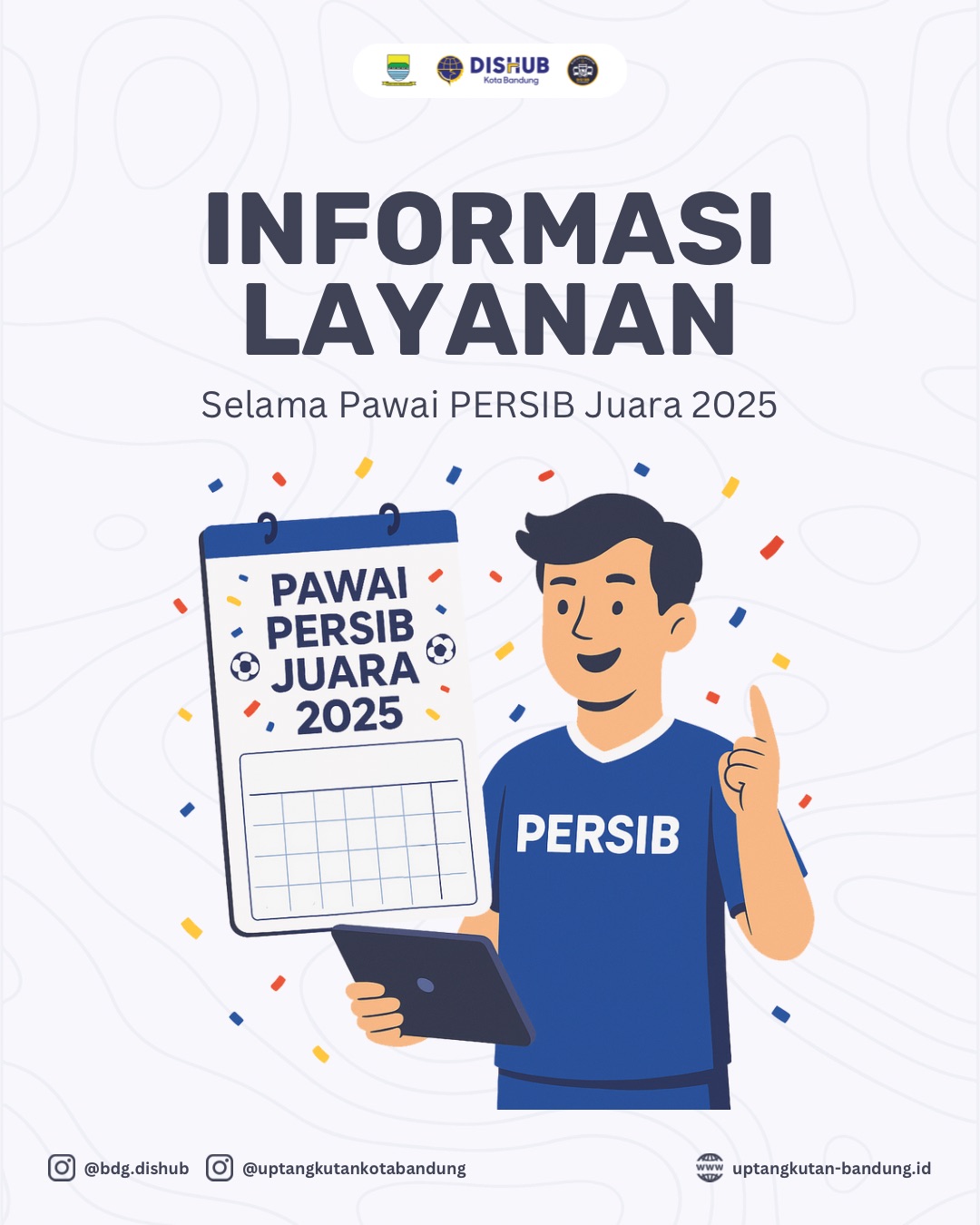 Penyesuaian Layanan Transportasi Selama Pawai PERSIB Juara 2025 slide 1