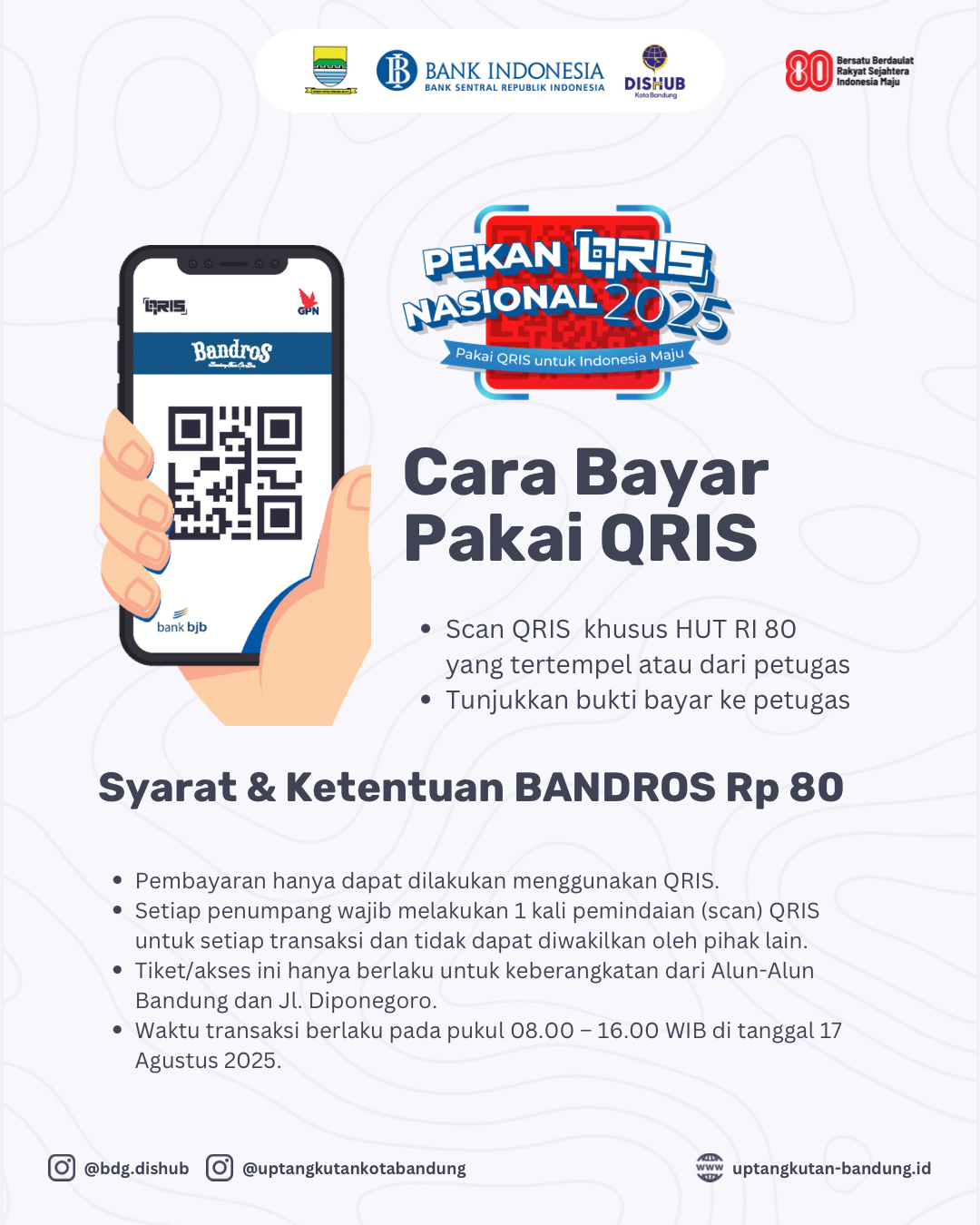 Pekan QRIS Nasional 2025 di Bandung: Naik Bandros Hanya Rp80 Spesial HUT RI ke-80 slide 2